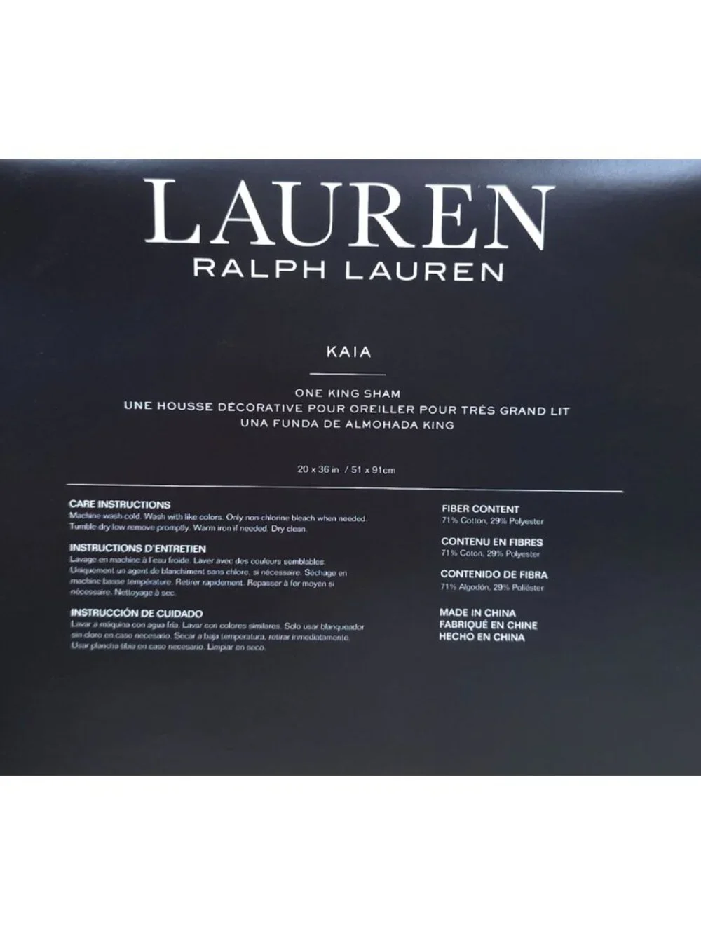 Lauren Ralph Lauren Kaia King Sham 2 Pack 20
